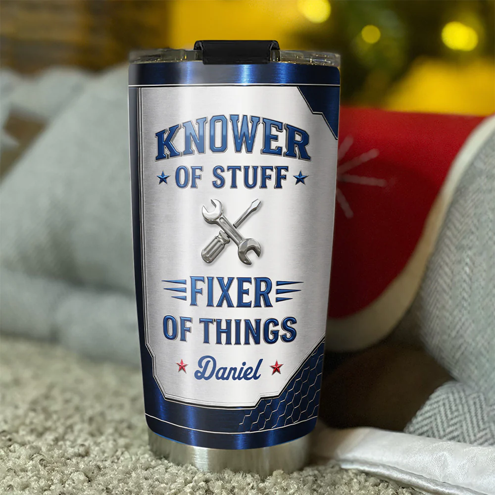 Fixer And Knower - Personalized Custom 3D Effect Tumbler - Image 4
