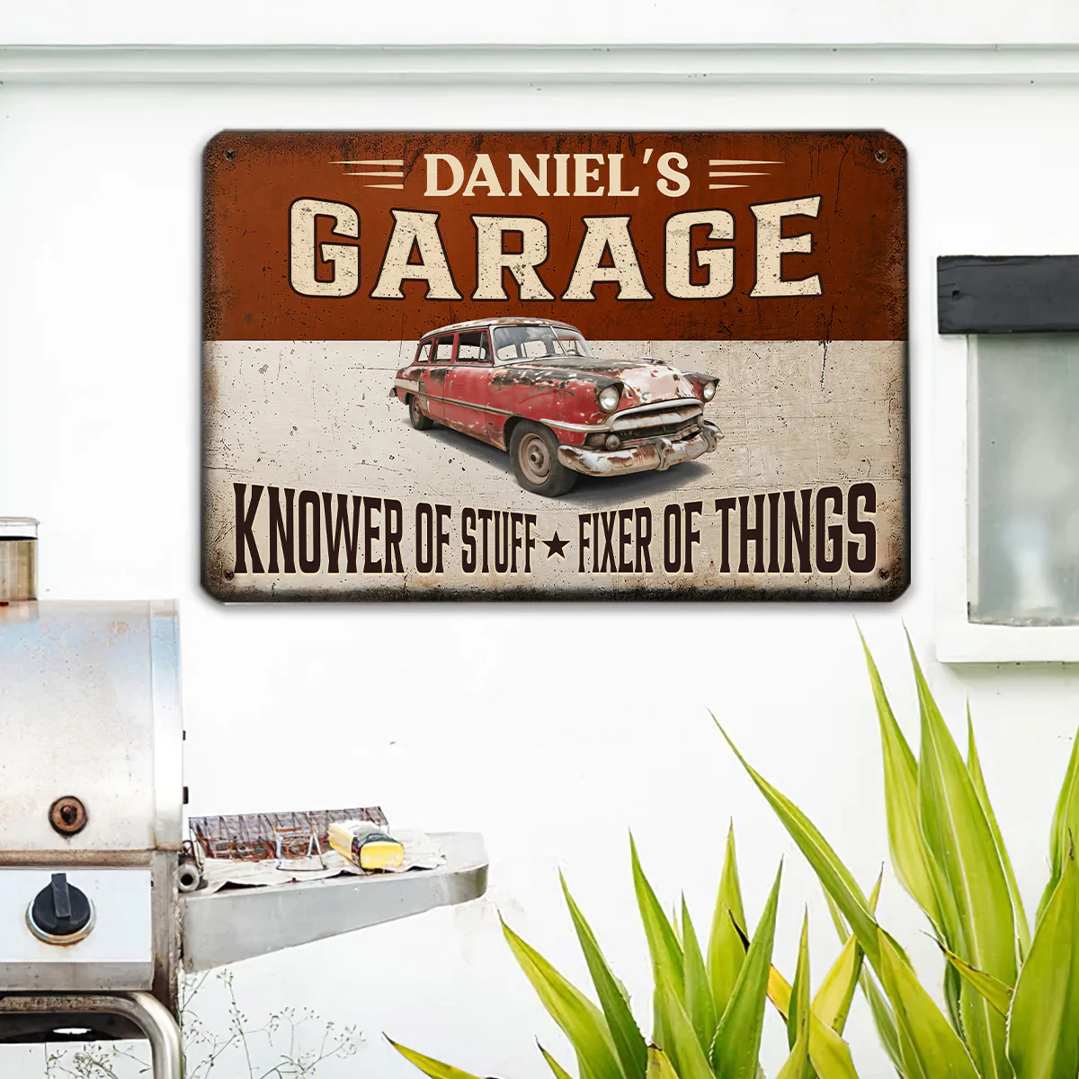 Fixer And Knower - Personalized Custom Metal Sign - Image 3
