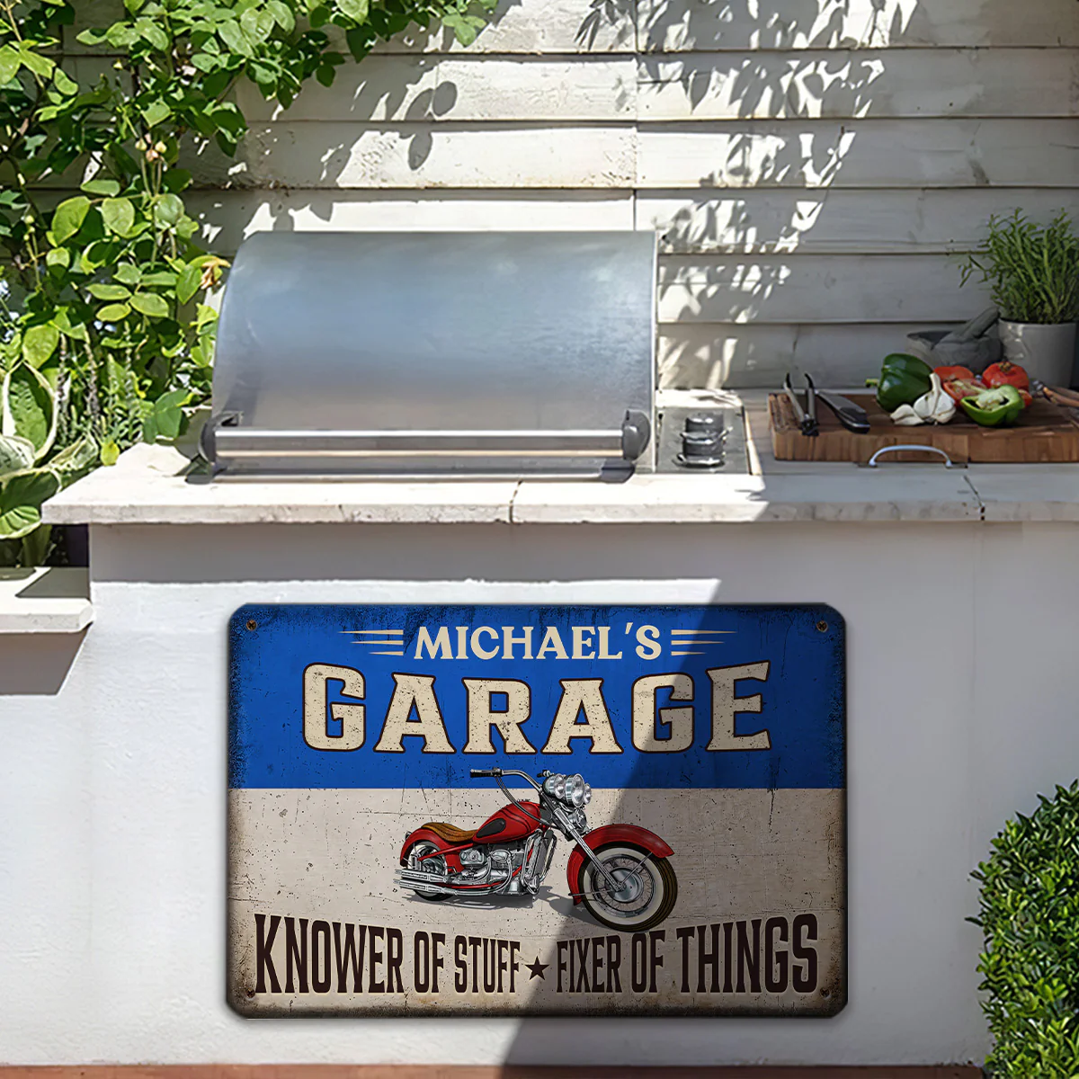 Fixer And Knower - Personalized Custom Metal Sign - Image 4