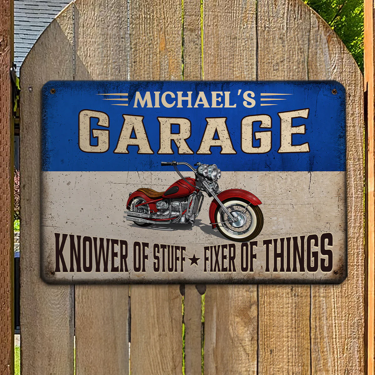 Fixer And Knower - Personalized Custom Metal Sign - Image 5