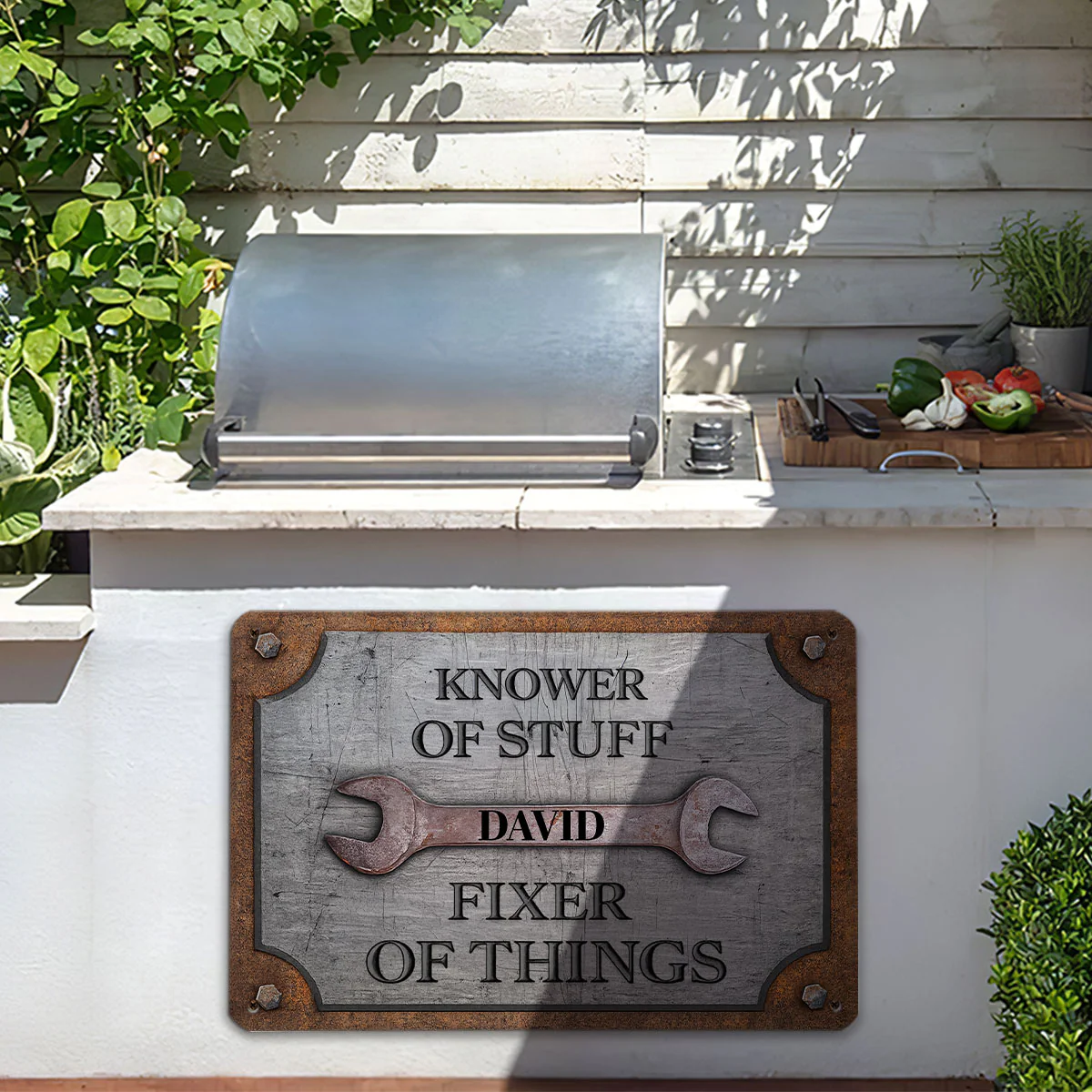 Fixer Of Things - Personalized Custom Metal Sign - Image 4