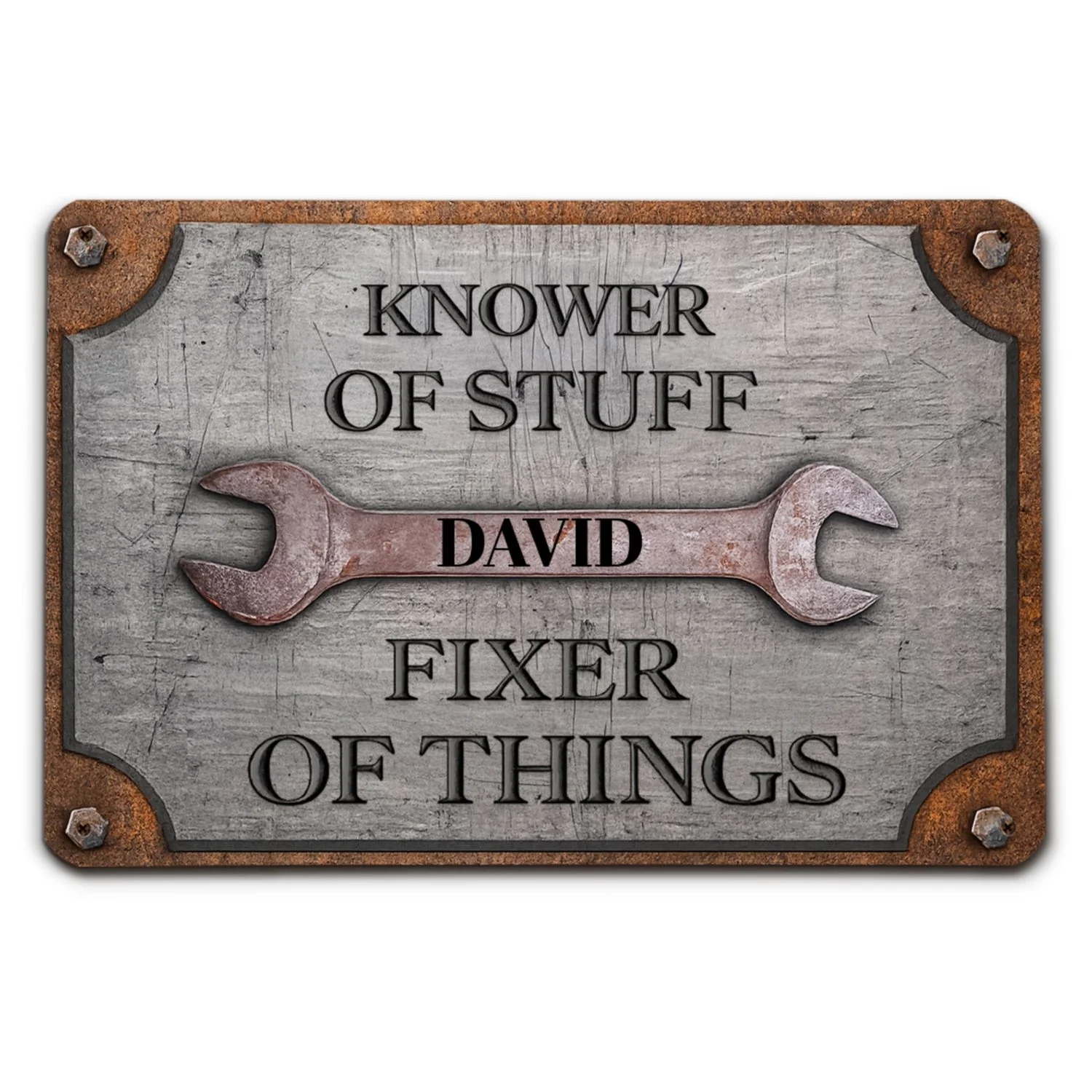 Fixer Of Things - Personalized Custom Metal Sign - Image 6