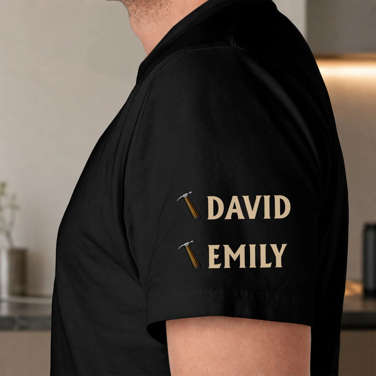 Fixing Dad - Personalized Custom Shirt With Design On Sleeve - Image 4