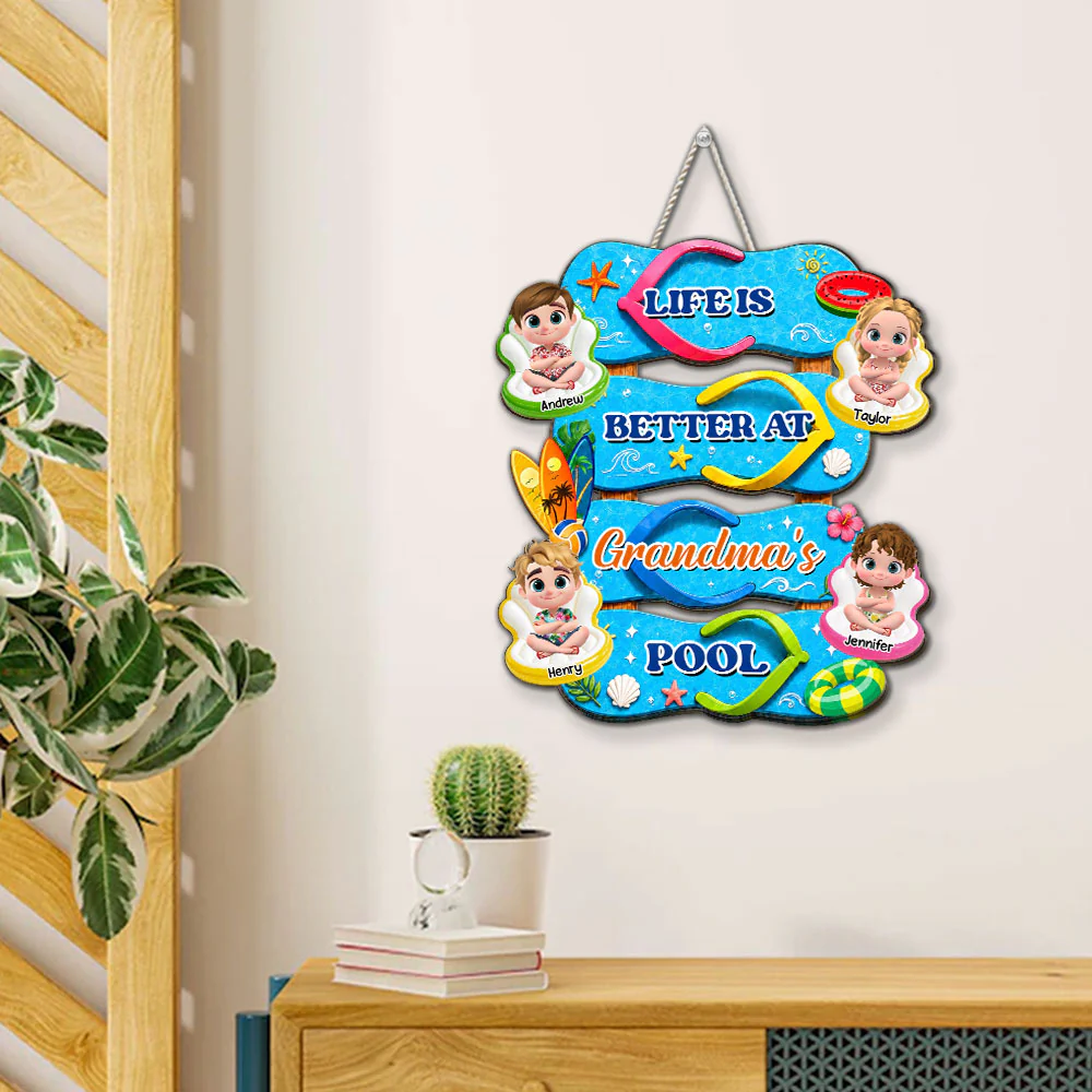 Flip Flop Life - Personalized Custom Wood Sign - Image 4