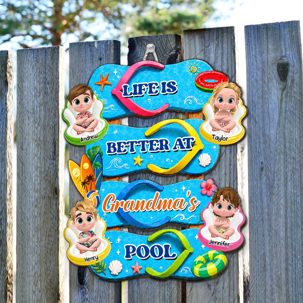 Flip Flop Life - Personalized Custom Wood Sign - Image 5