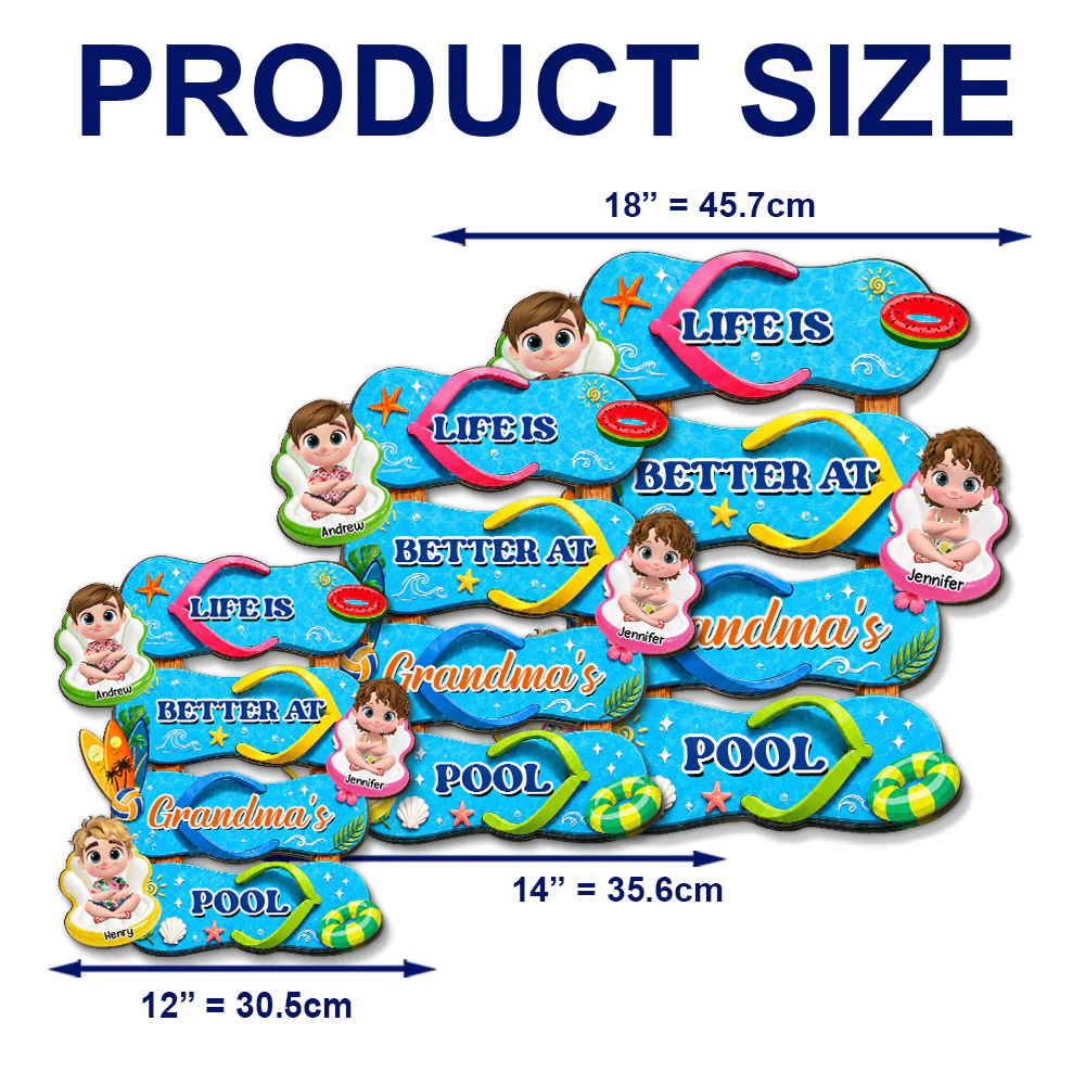 Flip Flop Life - Personalized Custom Wood Sign - Image 6