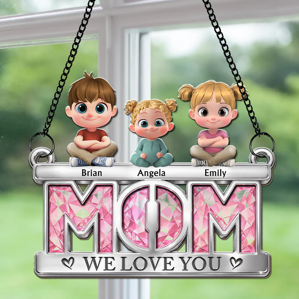 Floral Mom - Personalized Custom Suncatcher