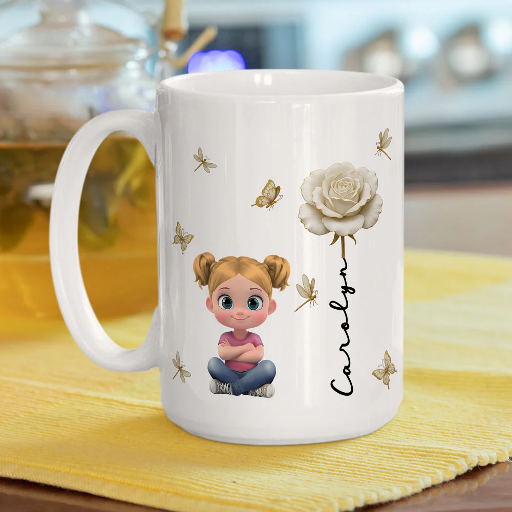 Floral Soul - Personalized Custom Coffee Mug - Image 4