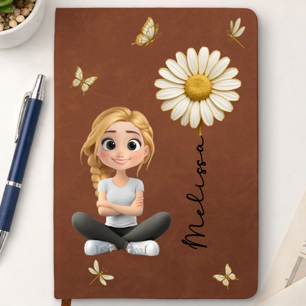 Floral Soul - Personalized Custom Leather Journal - Image 10