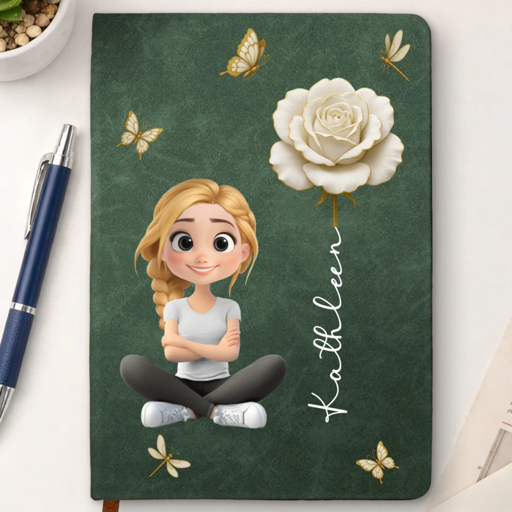 Floral Soul - Personalized Custom Leather Journal - Image 11