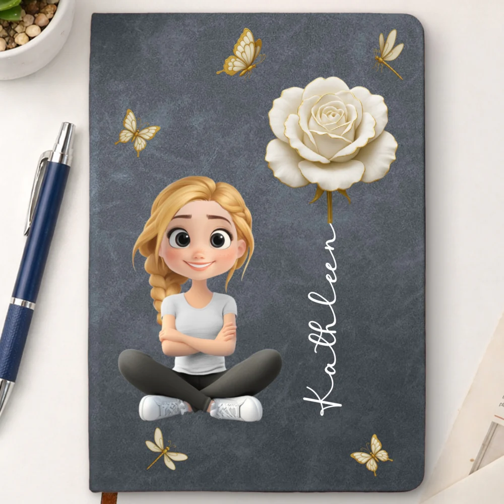 Floral Soul - Personalized Custom Leather Journal - Image 12