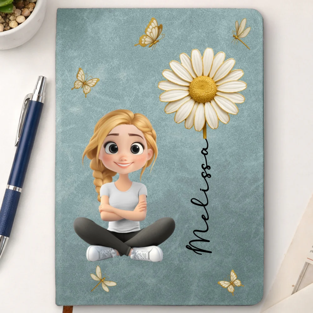 Floral Soul - Personalized Custom Leather Journal - Image 16