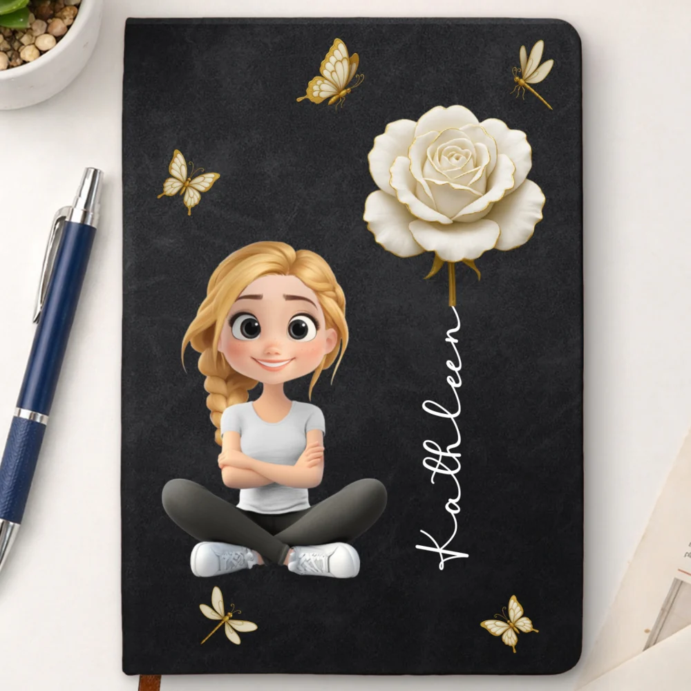 Floral Soul - Personalized Custom Leather Journal - Image 9