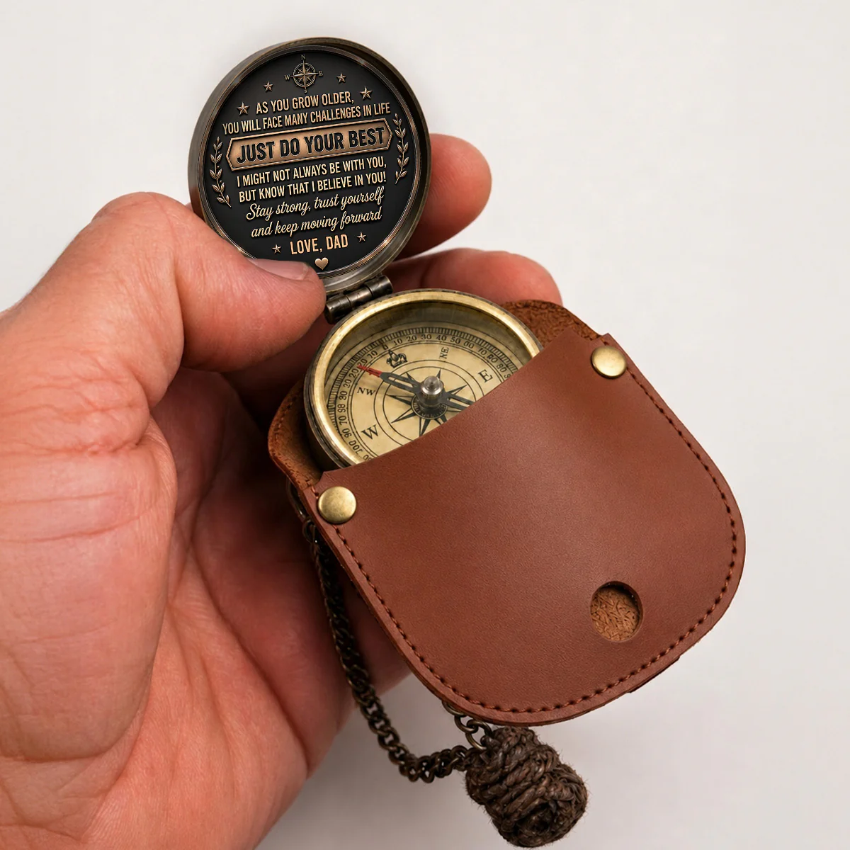 Follow Your True North - Personalized Custom Pocket Compass - Image 4