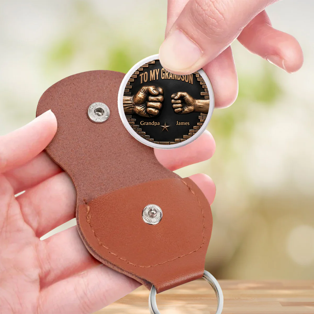 For My Lovely Grandkids - Personalized Custom Pocket Hug - Image 3