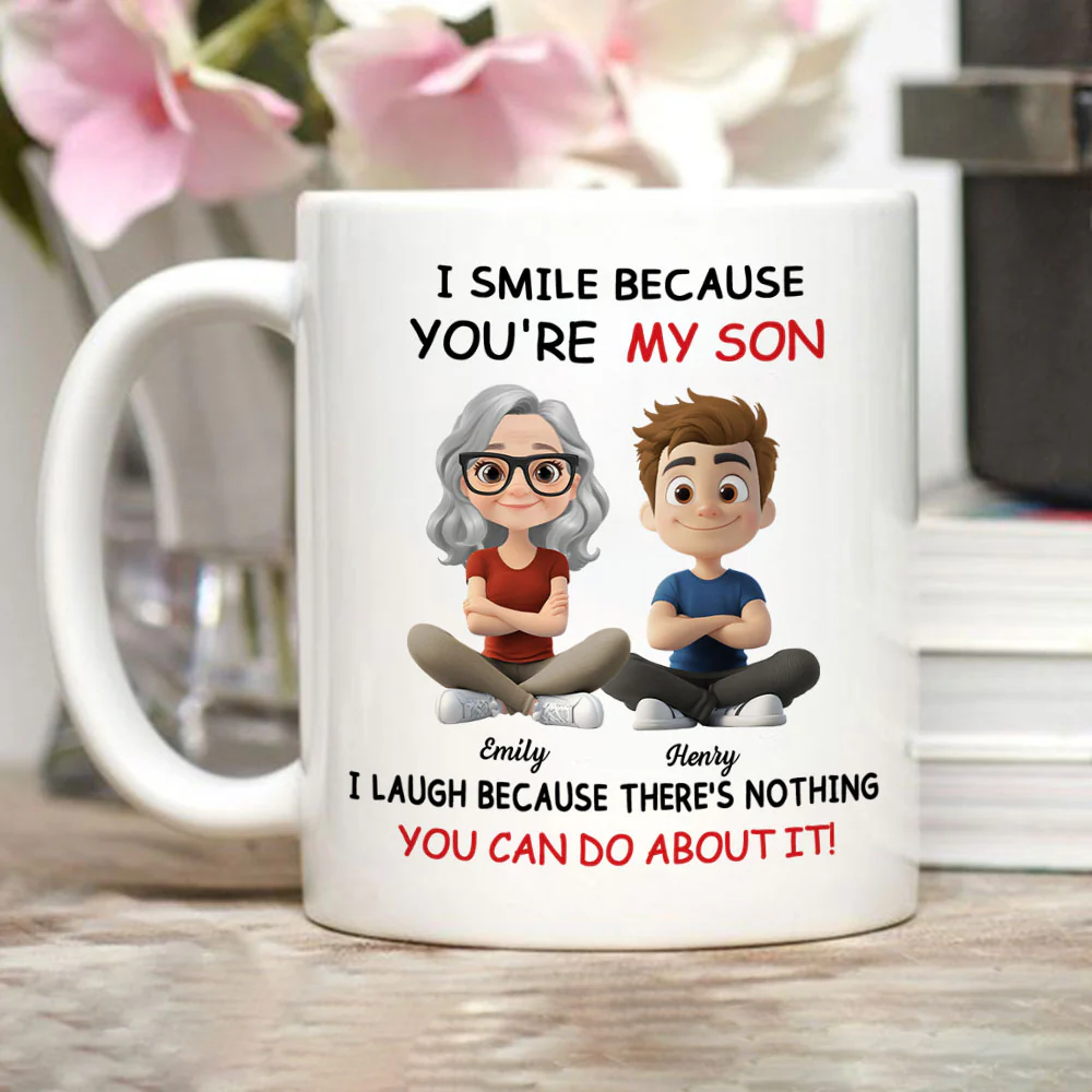 For Son - Personalized Custom Coffee Mug - Image 2