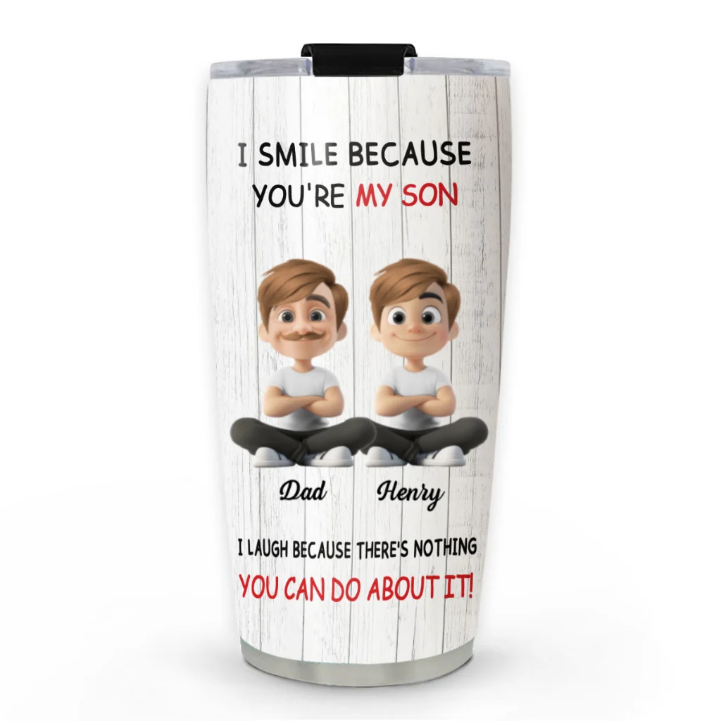 For Son - Personalized Custom Tumbler - Image 5