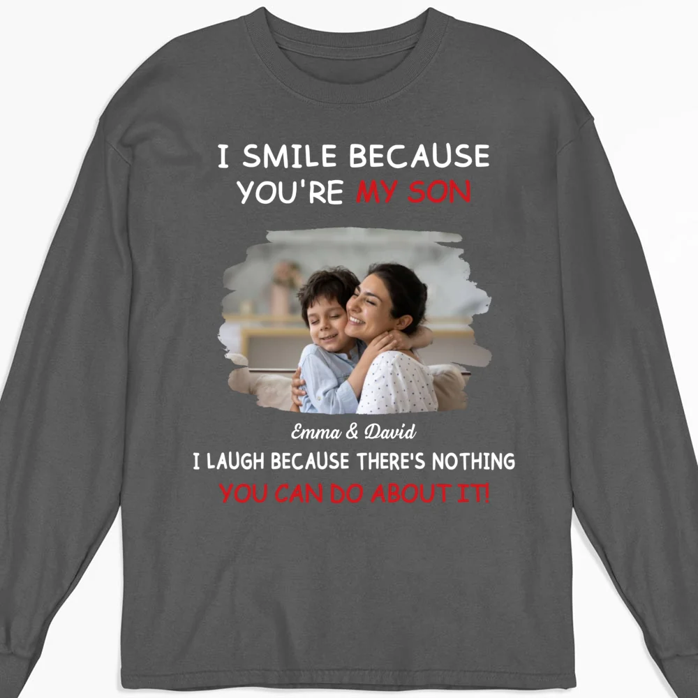 For Son Photo - Personalized Custom Shirt - Image 10