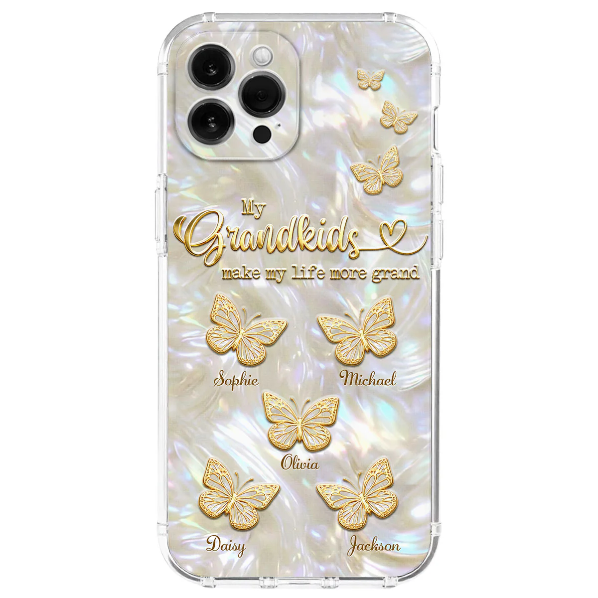 For The Best Grandma - Personalized Custom 3D Inflated Effect Phone Case