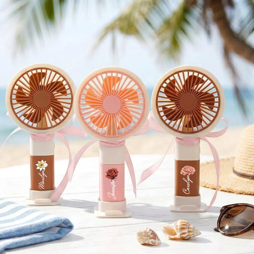 Forever in Bloom - Personalized Custom Handheld Fan
