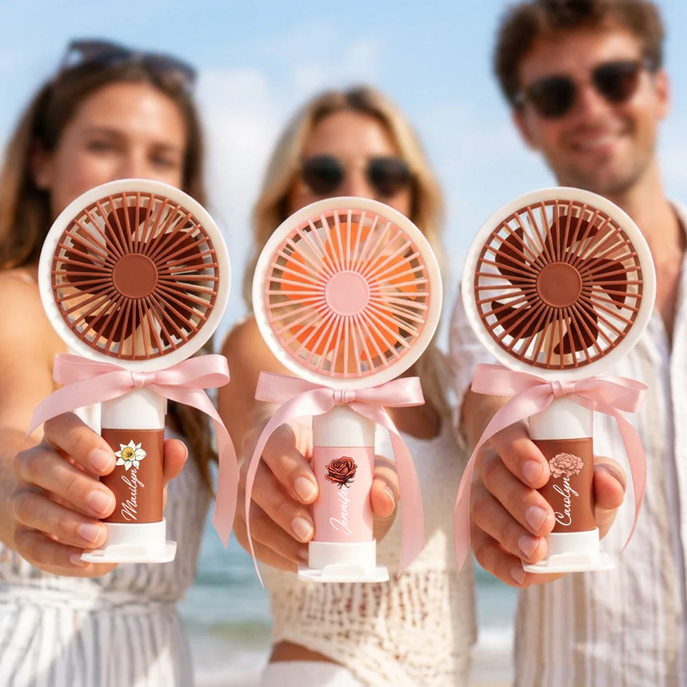 Forever in Bloom - Personalized Custom Handheld Fan - Image 6