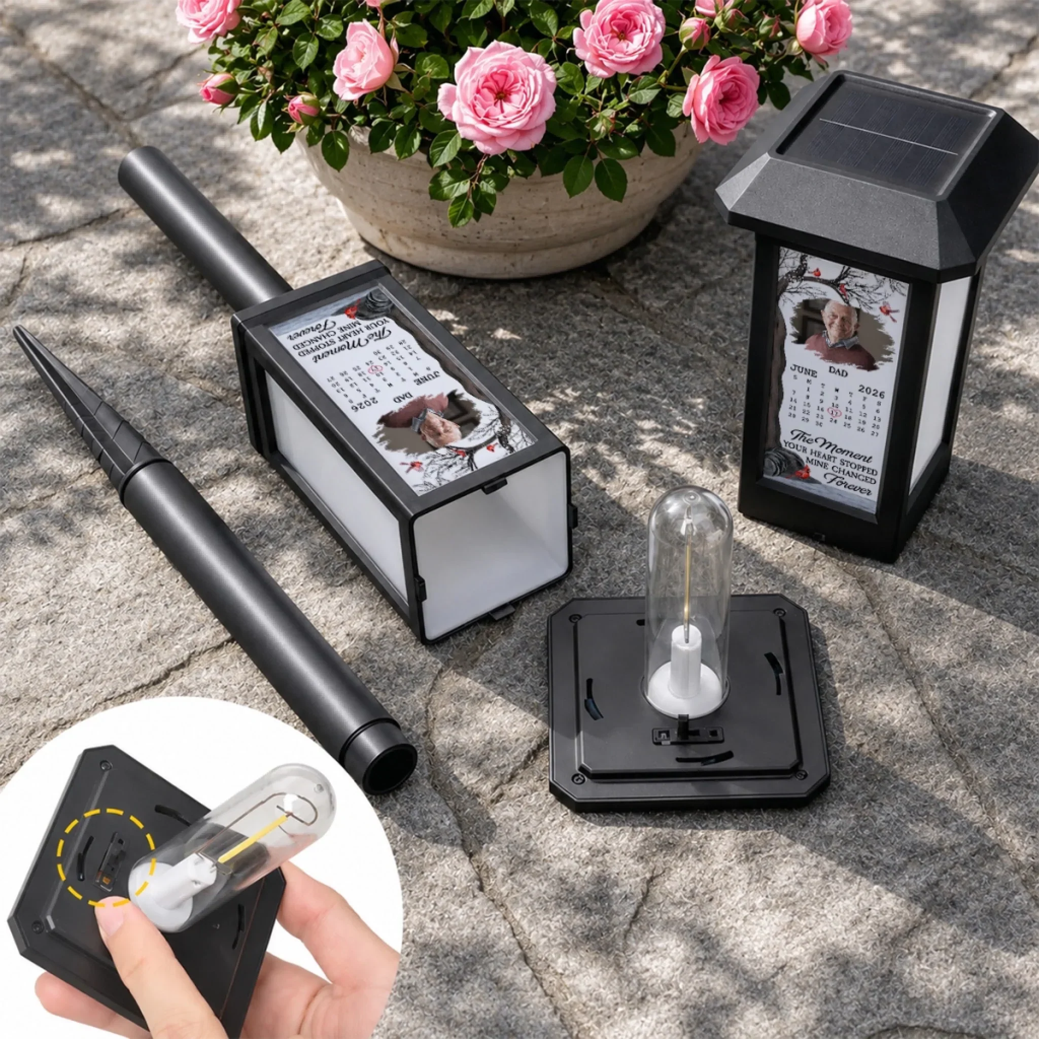 Forever In My Heart - Personalized Custom Solar Garden Light - Image 5