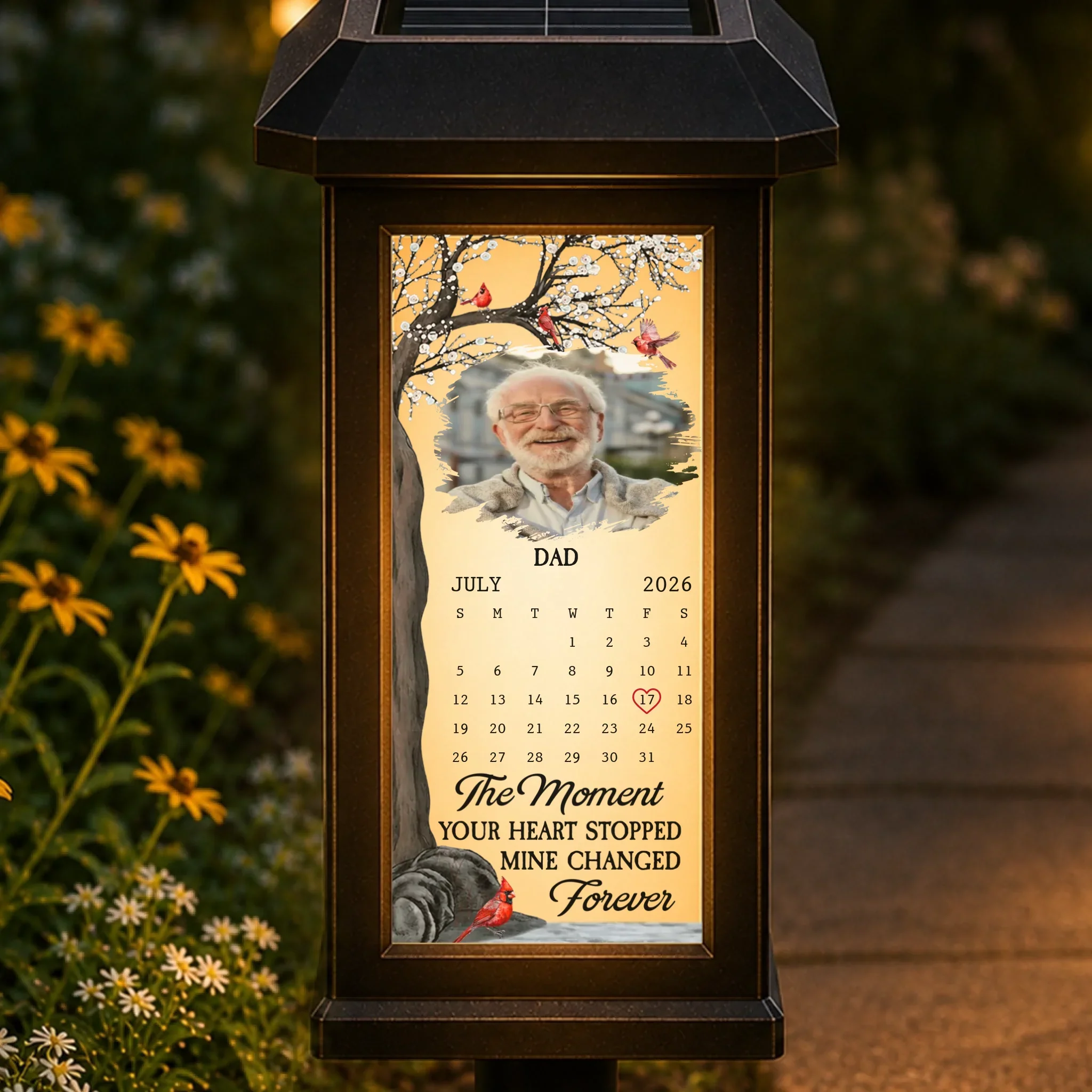 Forever In My Heart - Personalized Custom Solar Garden Light - Image 9