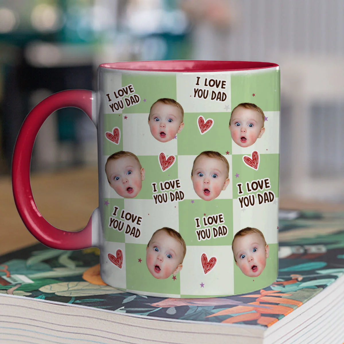 Forever Love Daddy - Personalized Custom Accent Mug - Image 6
