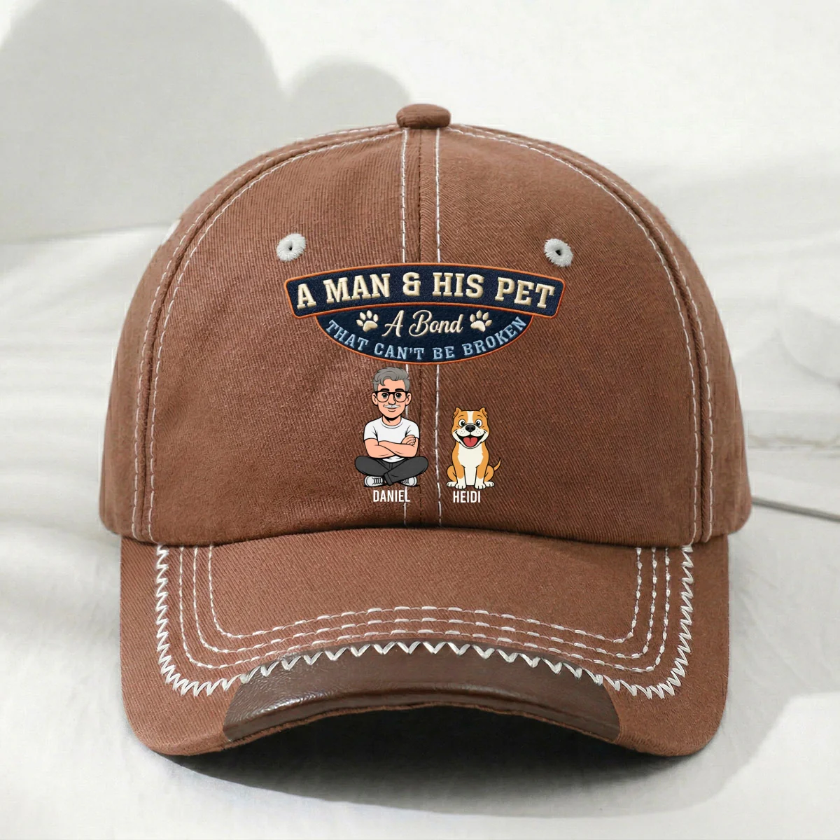Forever My Pet - Personalized Custom Vintage Soft Baseball Cap - Image 9