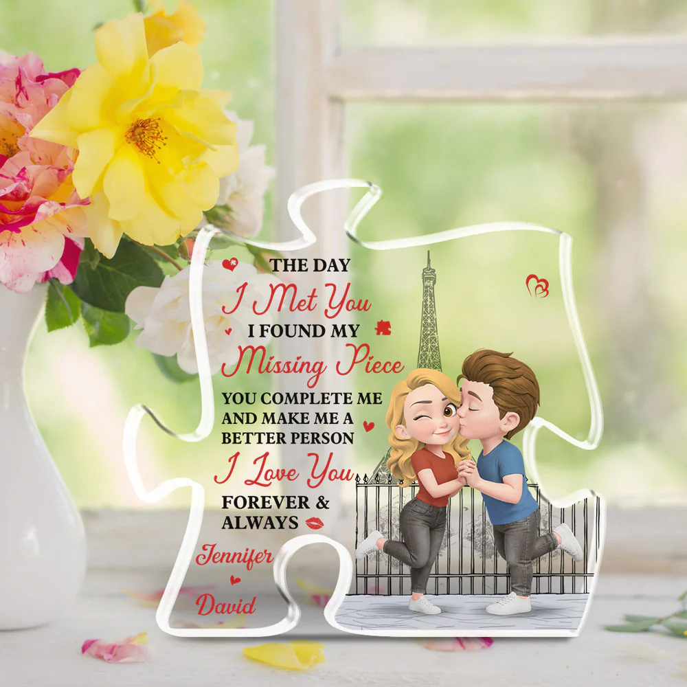 Forever Starts The Day We Met - Personalized Custom Acrylic Plaque - Image 4
