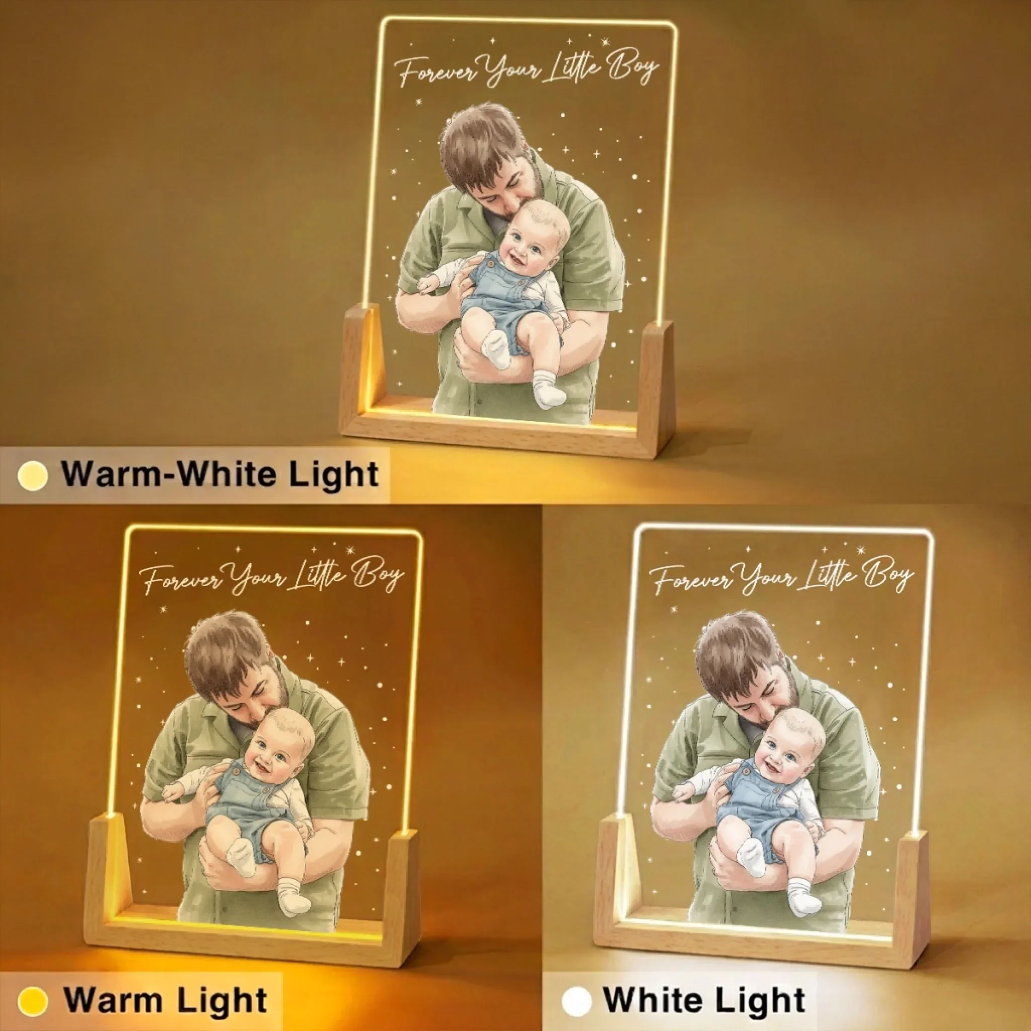 Forever Your Little Girl 2 - Personalized Custom Night Light - Image 4