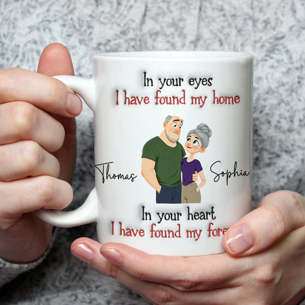 Found My Forever - Personalized Custom 3D Inflated Effect Mug - Image 4
