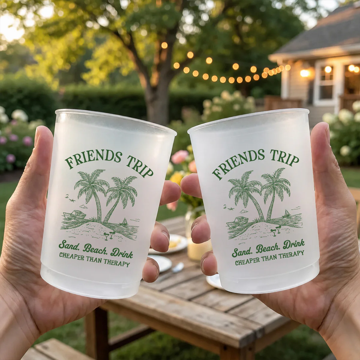 Friends Trip - Personalized Custom Frosted Cup - Image 4