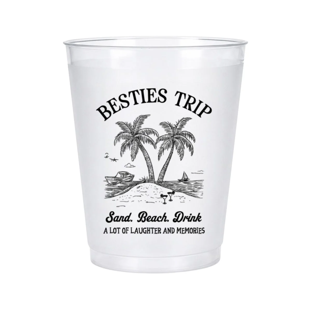 Friends Trip - Personalized Custom Frosted Cup - Image 9