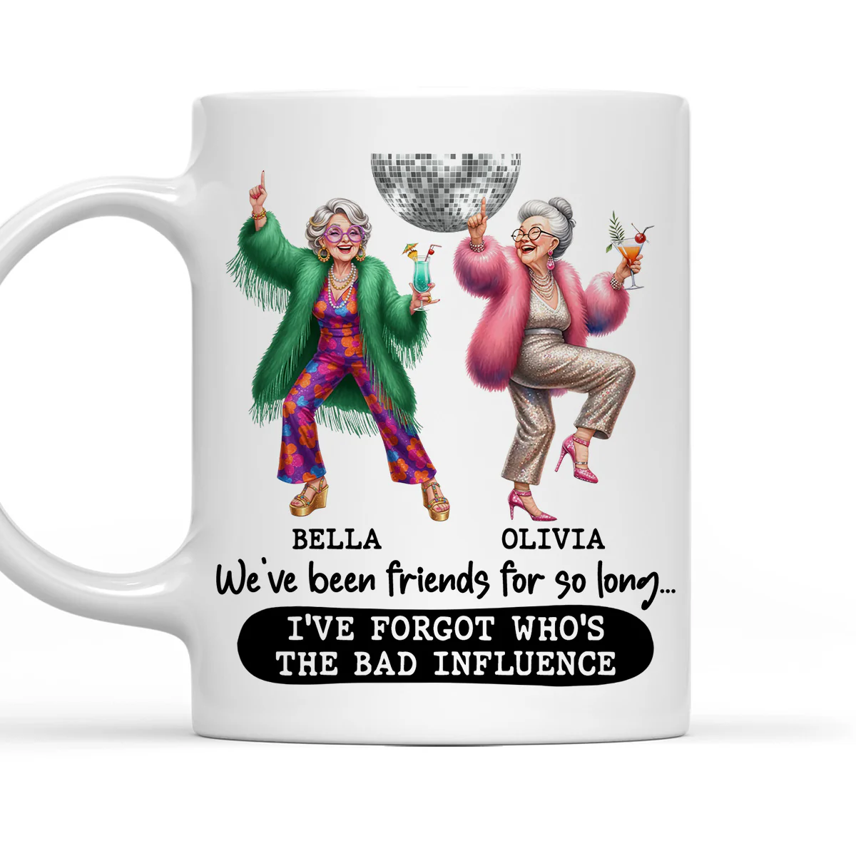 Friends Who Never Grow Up - Personalized Custom Coffee Mug