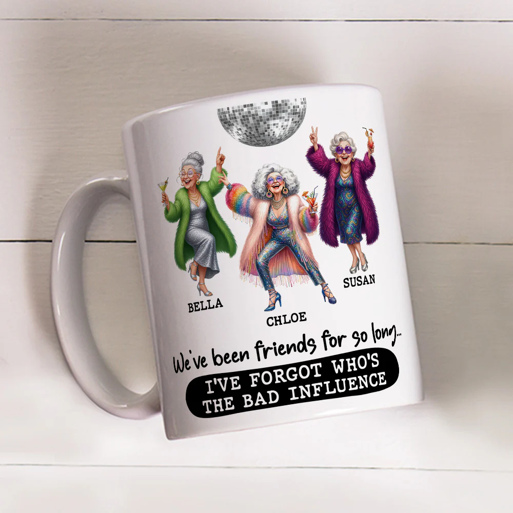 Friends Who Never Grow Up - Personalized Custom Coffee Mug - Image 2