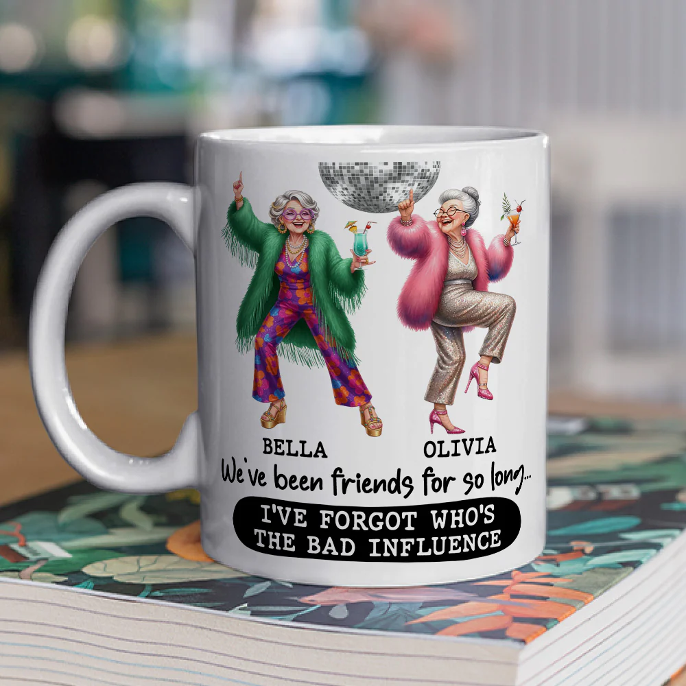 Friends Who Never Grow Up - Personalized Custom Coffee Mug - Image 3