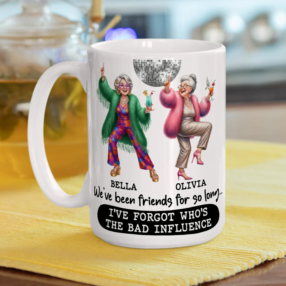 Friends Who Never Grow Up - Personalized Custom Coffee Mug - Image 5
