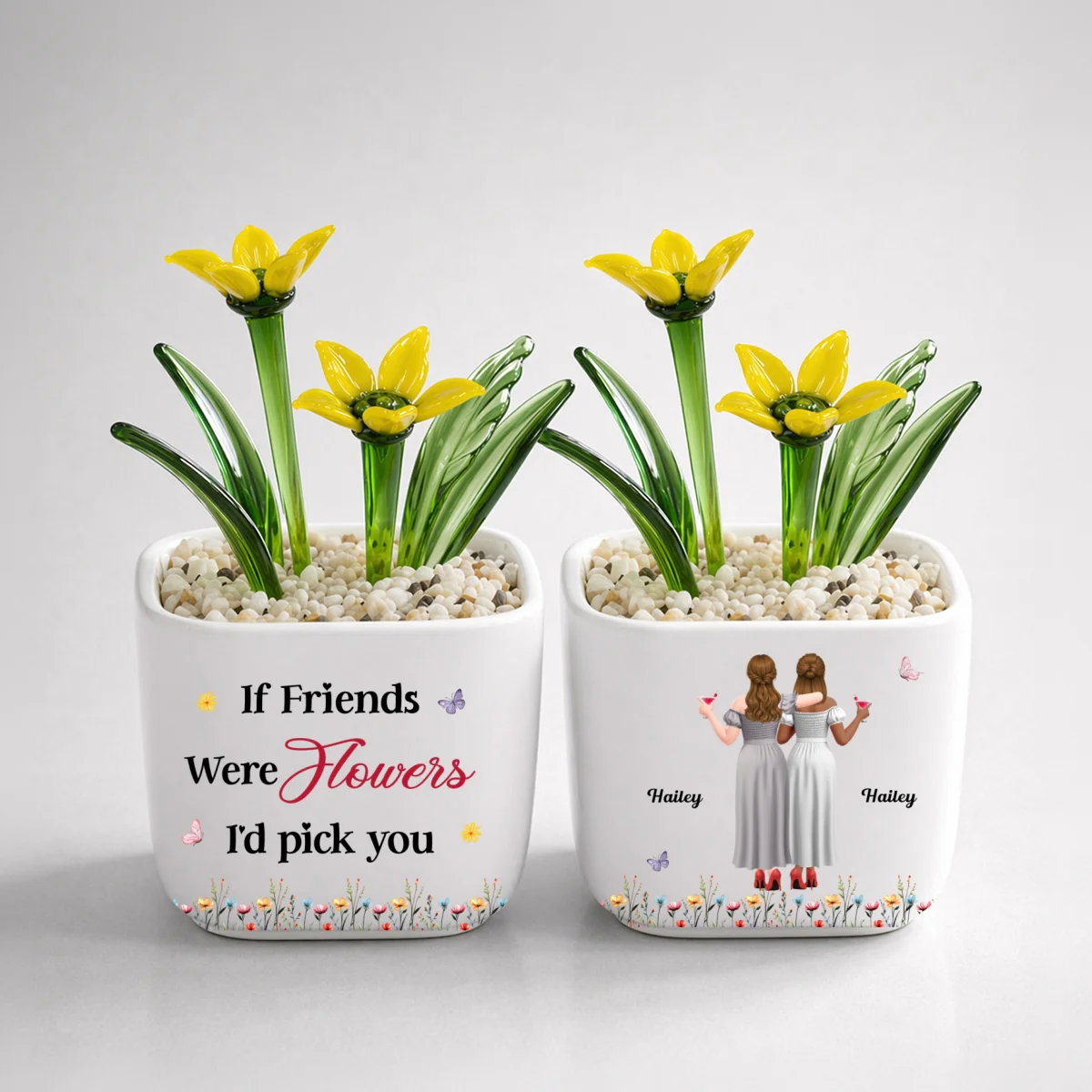 Friendship Blooms - Personalized Custom Glass Birth Month Flower - Image 10