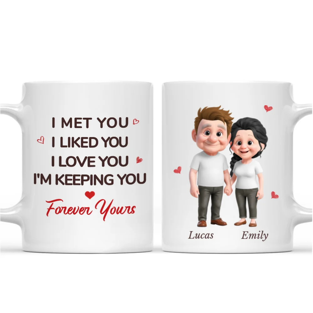 From Like To Love - Personalized Custom Coffee Mug - Image 6
