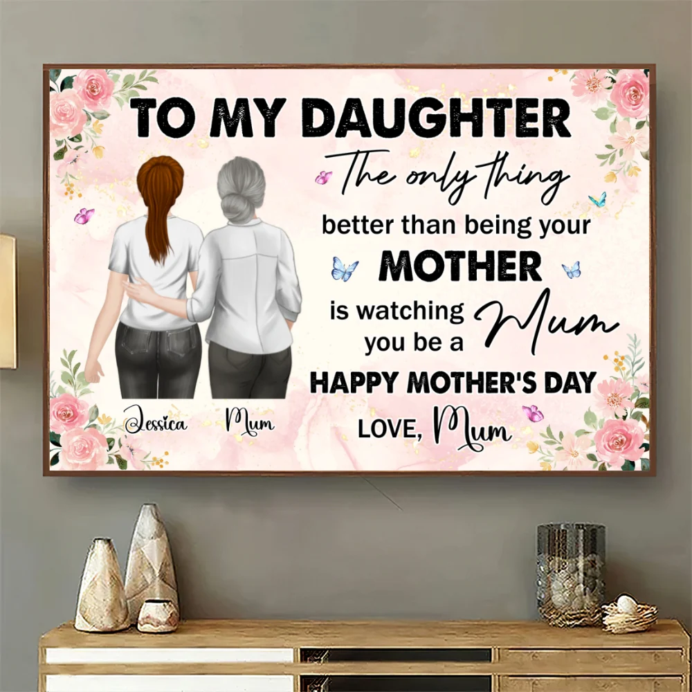 From Mother To Mum - Personalized Custom Poster - Image 7