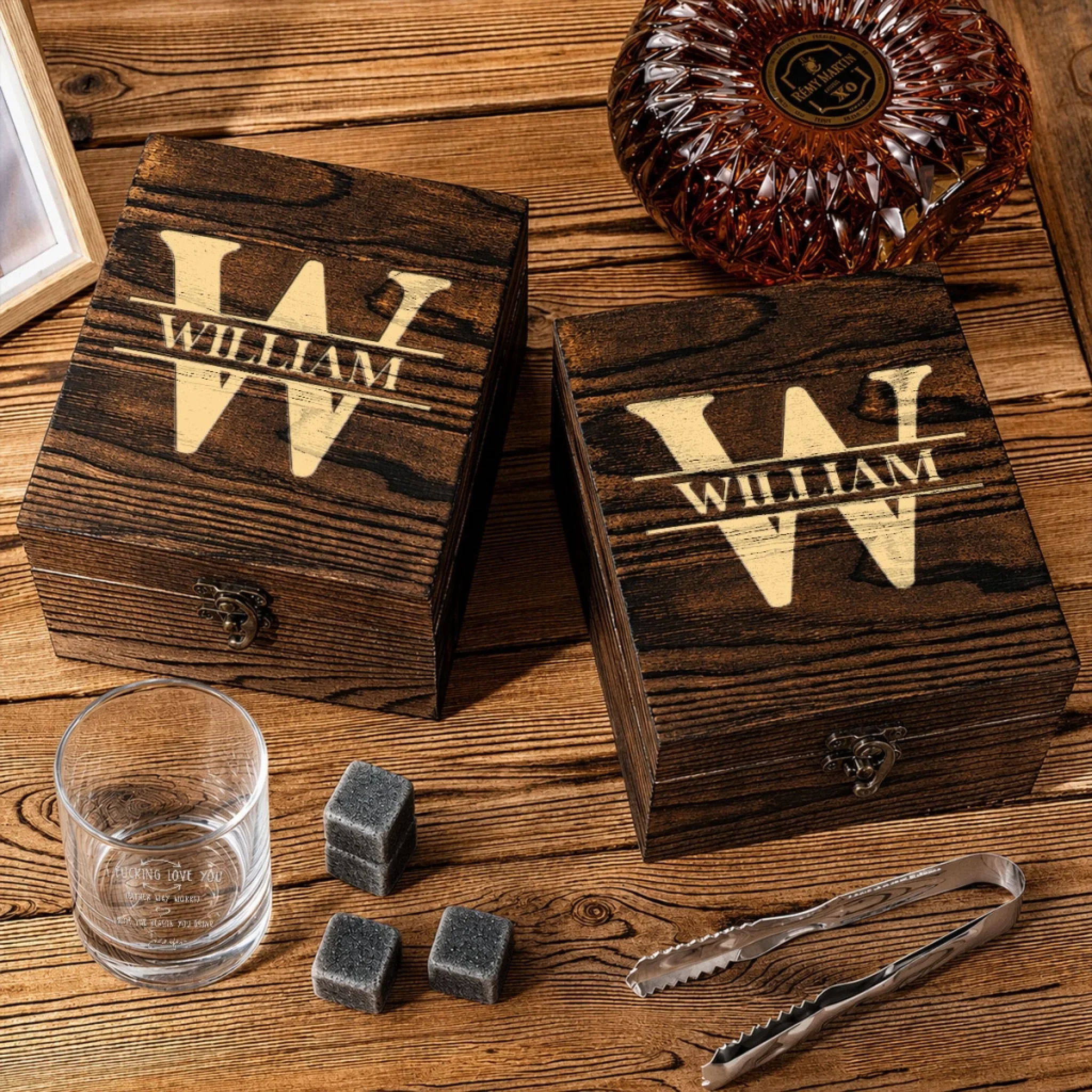 From The Reason You Drink - Personalized Custom Whiskey Glass Set - Image 4