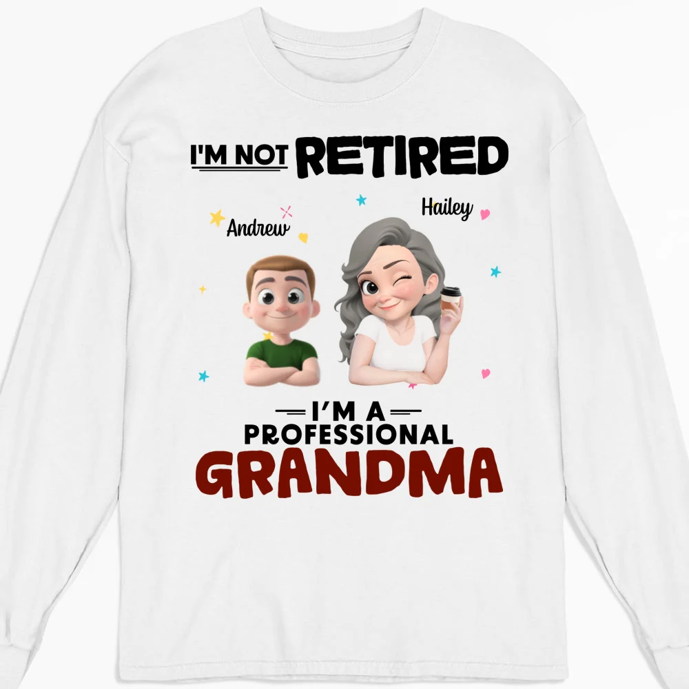 Full-time Grandmother - Personalized Custom Shirt - Image 10