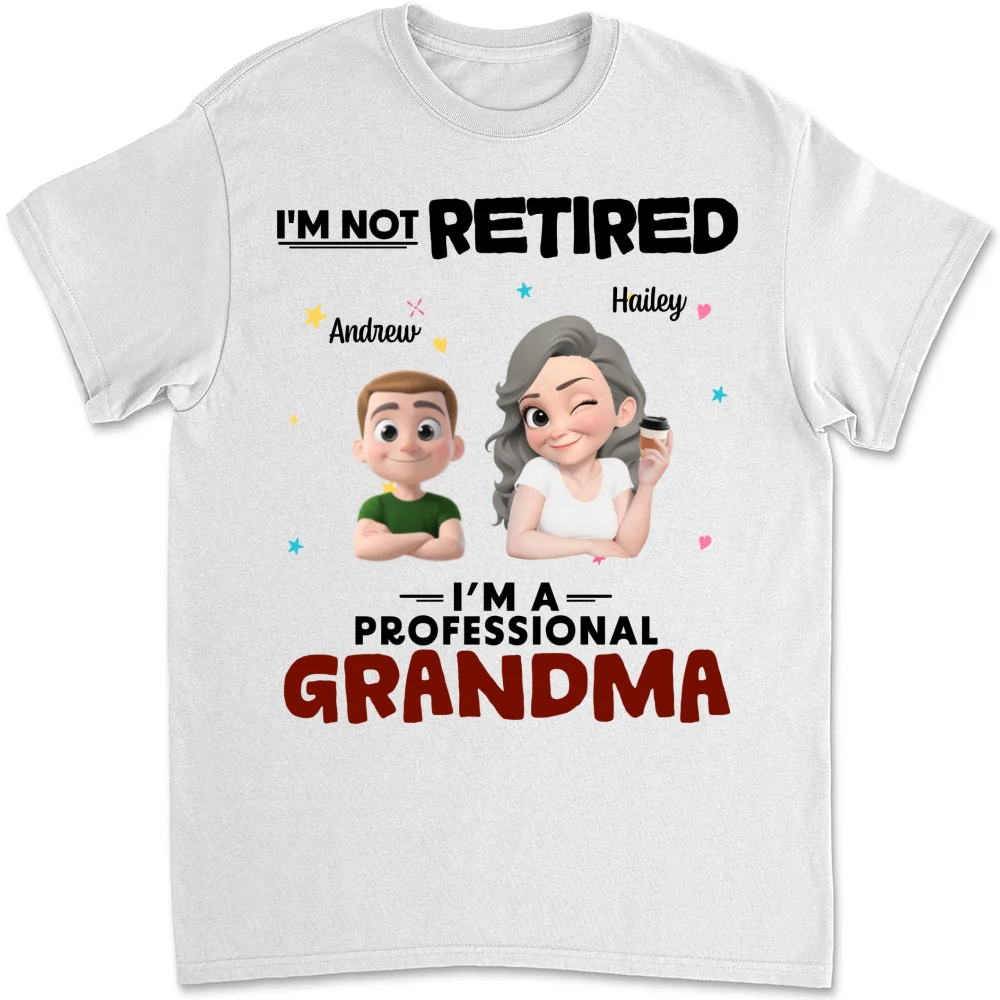 Full-time Grandmother - Personalized Custom Shirt - Image 6