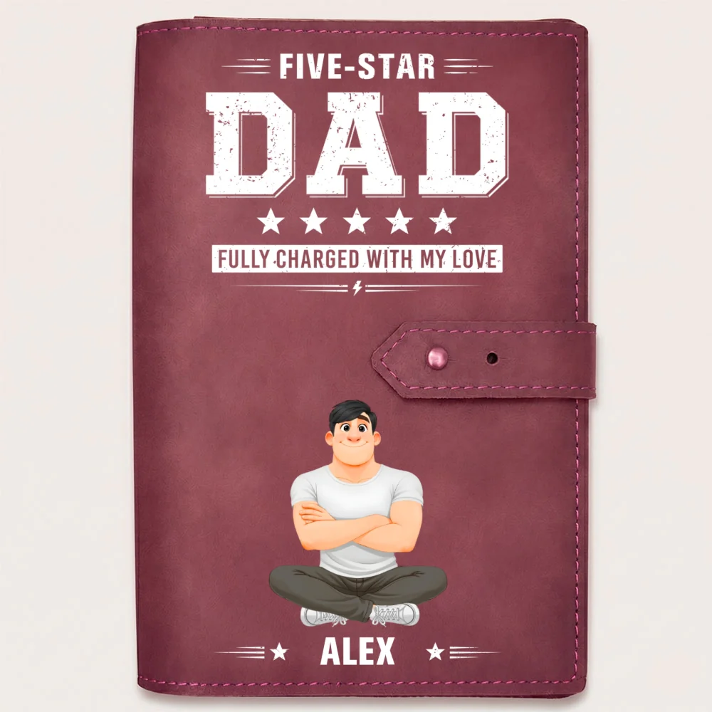 Fully Charged With Our Love - Personalized Custom Leather Charger Bag - Image 13