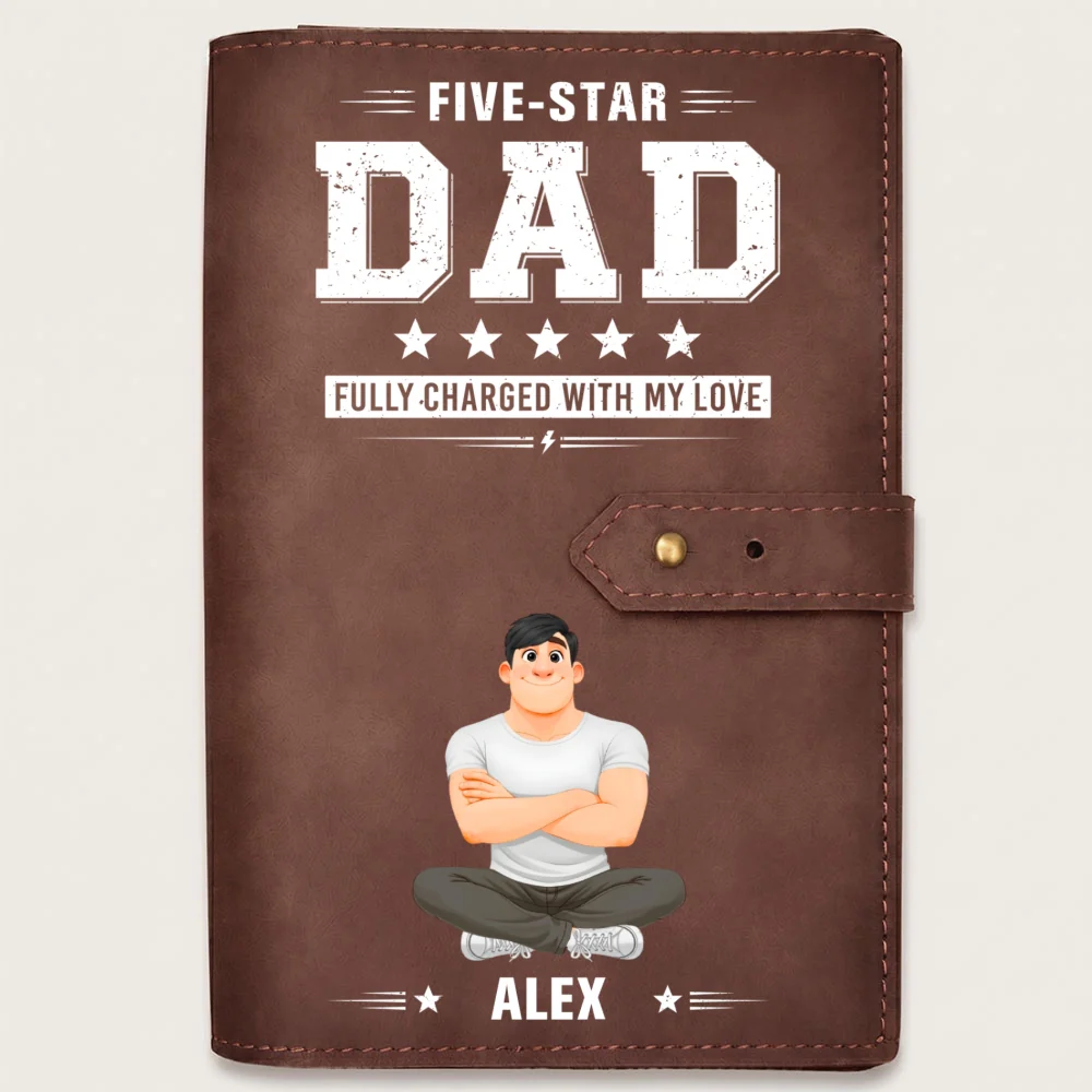 Fully Charged With Our Love - Personalized Custom Leather Charger Bag - Image 9