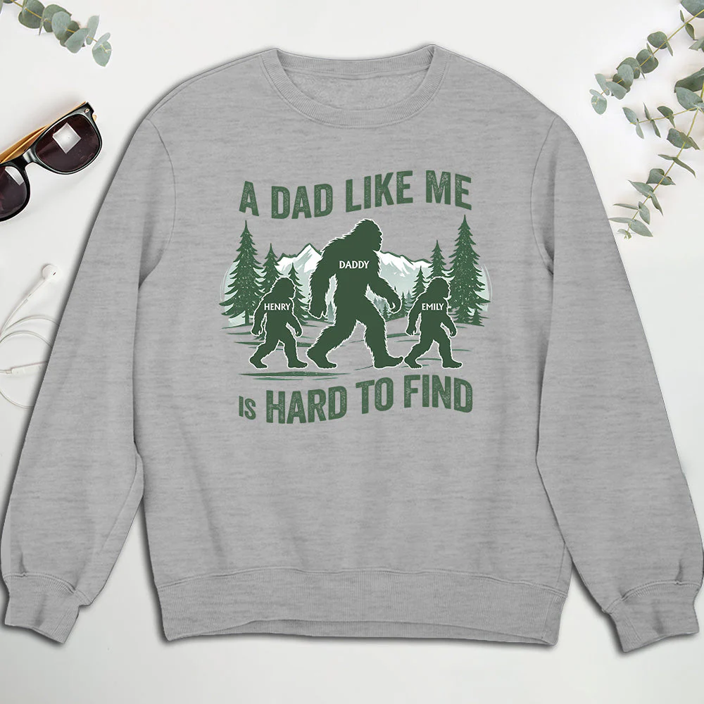 Funny Bigfoot Dad - Personalized Custom Shirt - Image 5