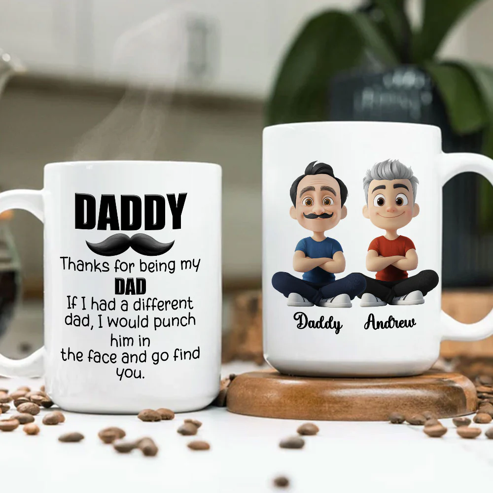 Funny Dad Appreciation - Personalized Custom Coffee Mug - Image 5