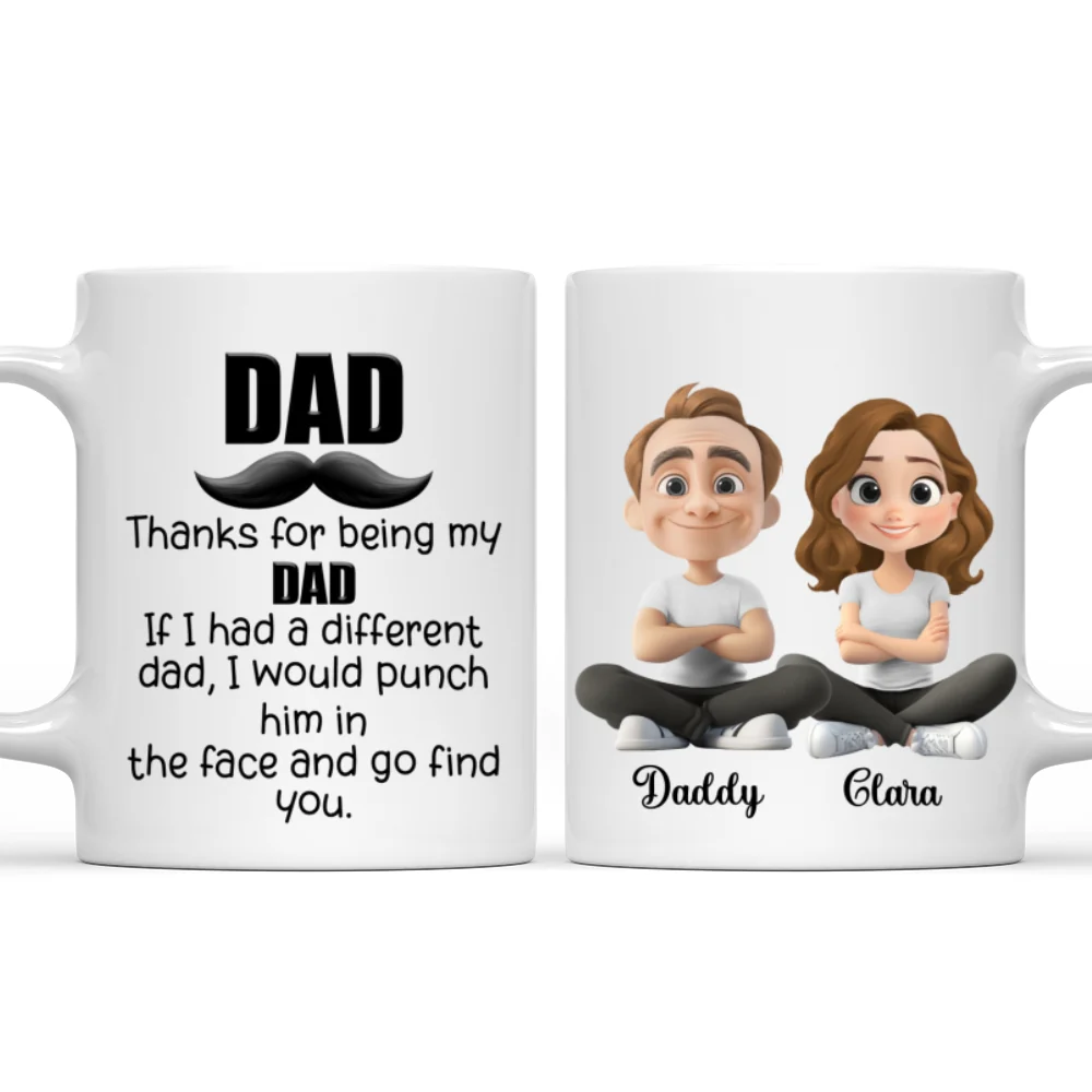 Funny Dad Appreciation - Personalized Custom Coffee Mug - Image 7