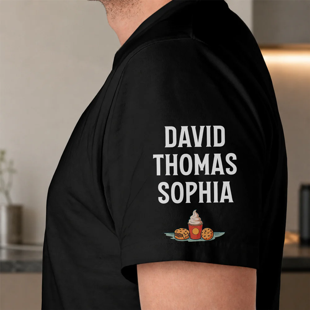 Funny Dad Tax 2 - Personalized Custom Shirt With Design On Sleeve - Image 4